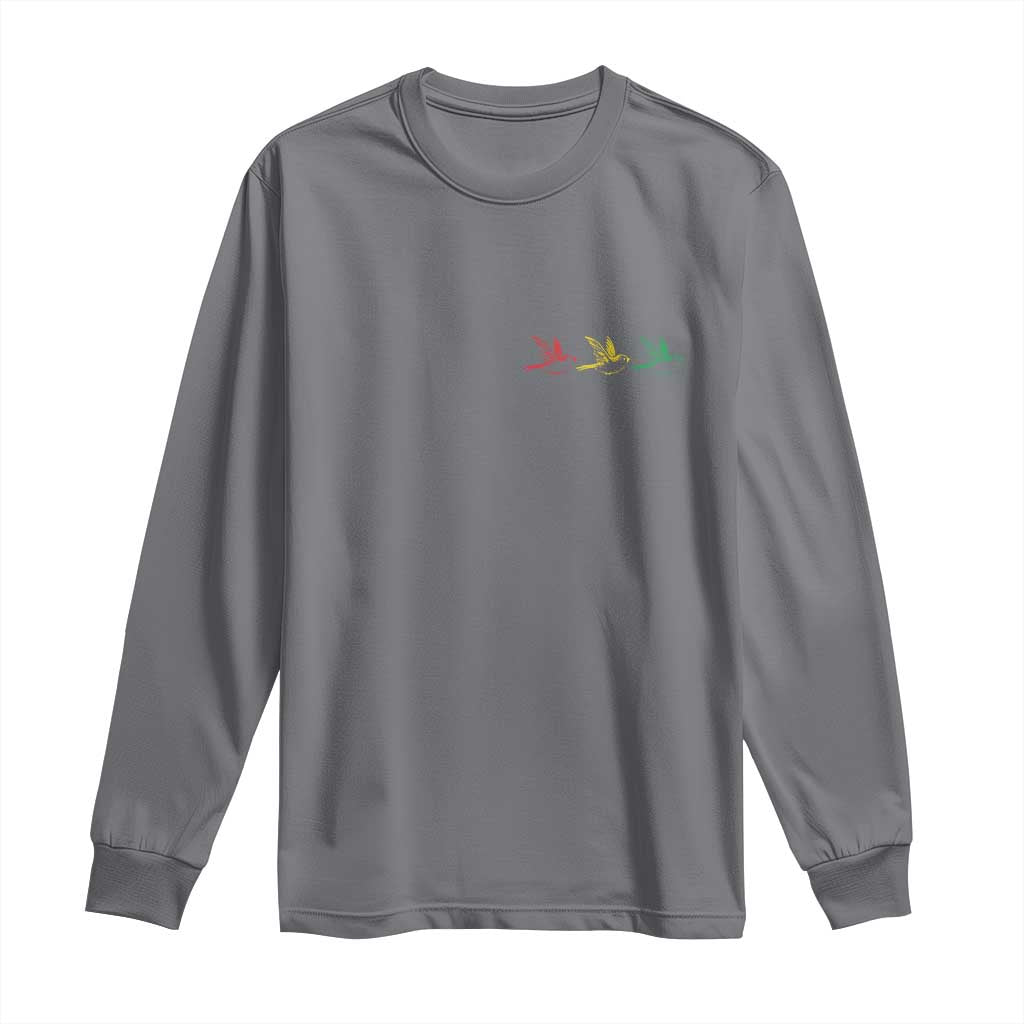 Little Birds Long Sleeve Shirt Rastafari Rasta Reggae Music Jamaican Pride - Wonder Print Shop