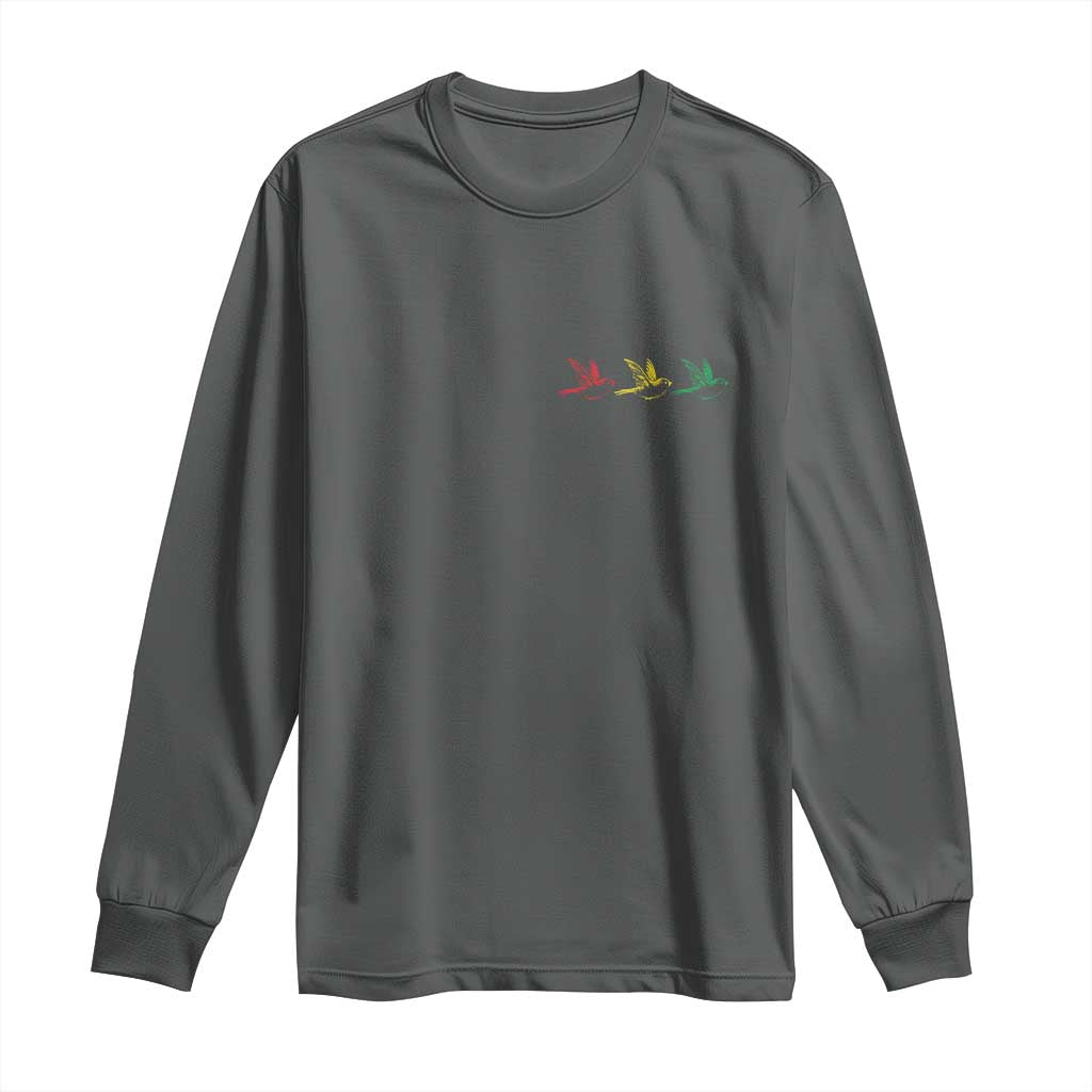 Little Birds Long Sleeve Shirt Rastafari Rasta Reggae Music Jamaican Pride - Wonder Print Shop