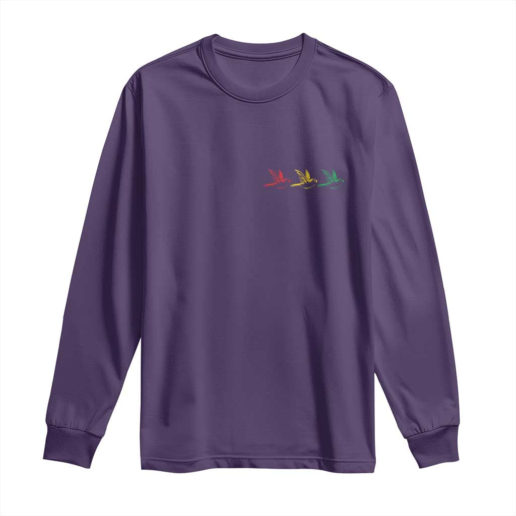 Little Birds Long Sleeve Shirt Rastafari Rasta Reggae Music Jamaican Pride - Wonder Print Shop