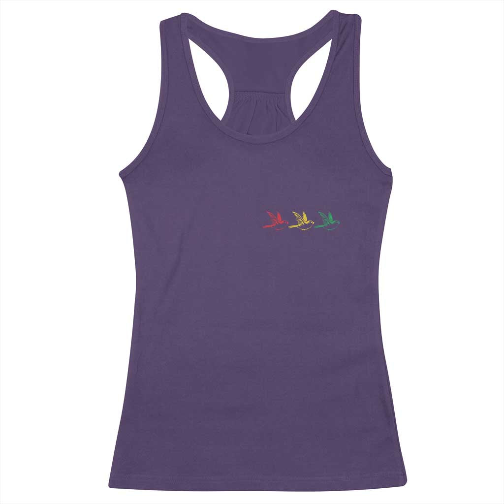 Little Birds Racerback Tank Top Rastafari Rasta Reggae Music Jamaican Pride - Wonder Print Shop