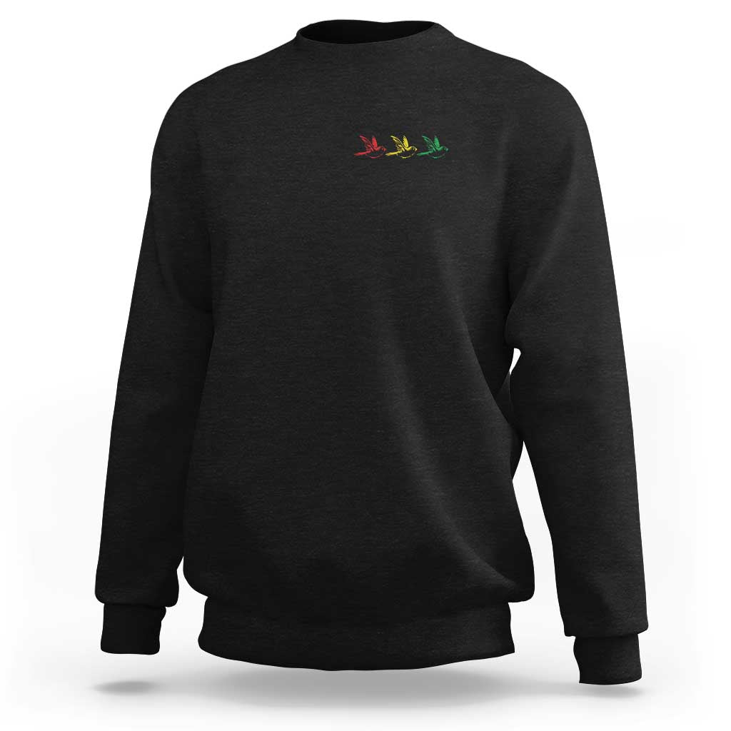 Little Birds Sweatshirt Rastafari Rasta Reggae Music Jamaican Pride - Wonder Print Shop