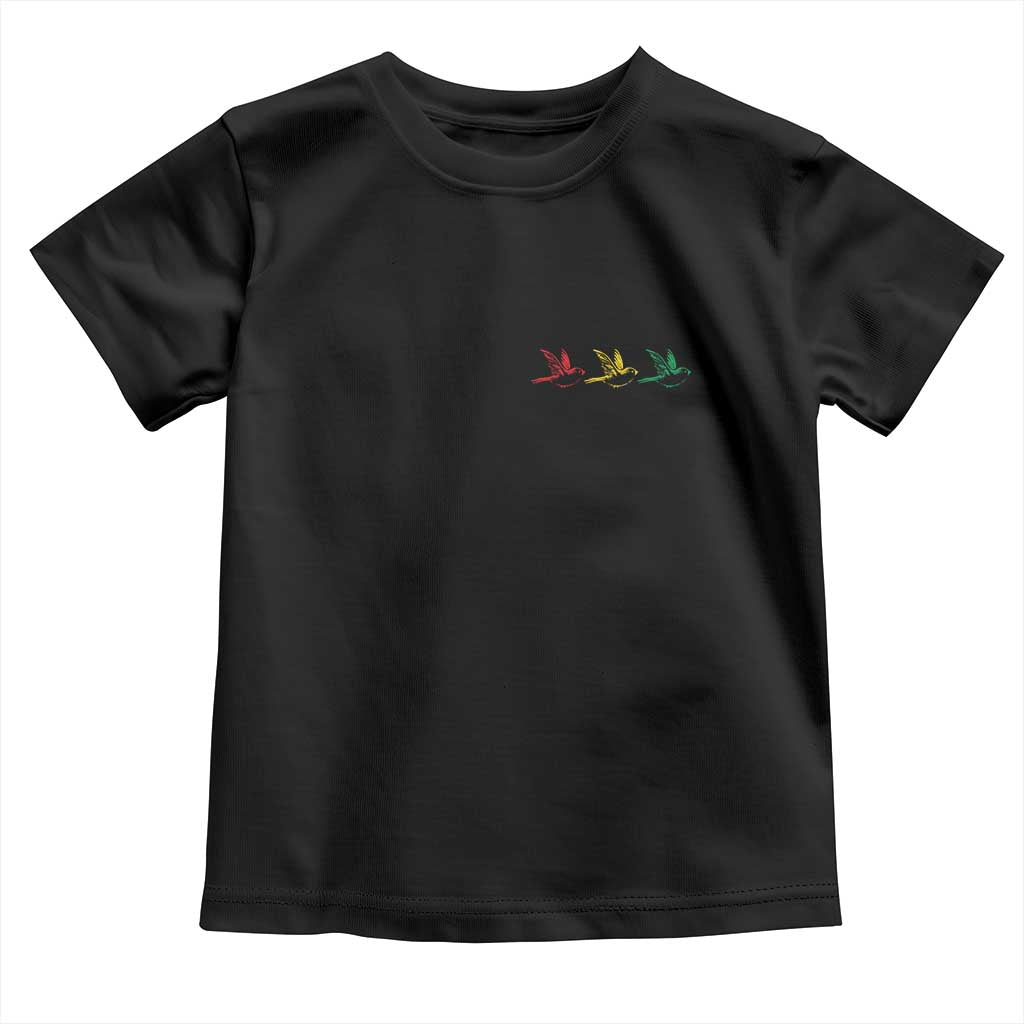 Little Birds Toddler T Shirt Rastafari Rasta Reggae Music Jamaican Pride - Wonder Print Shop