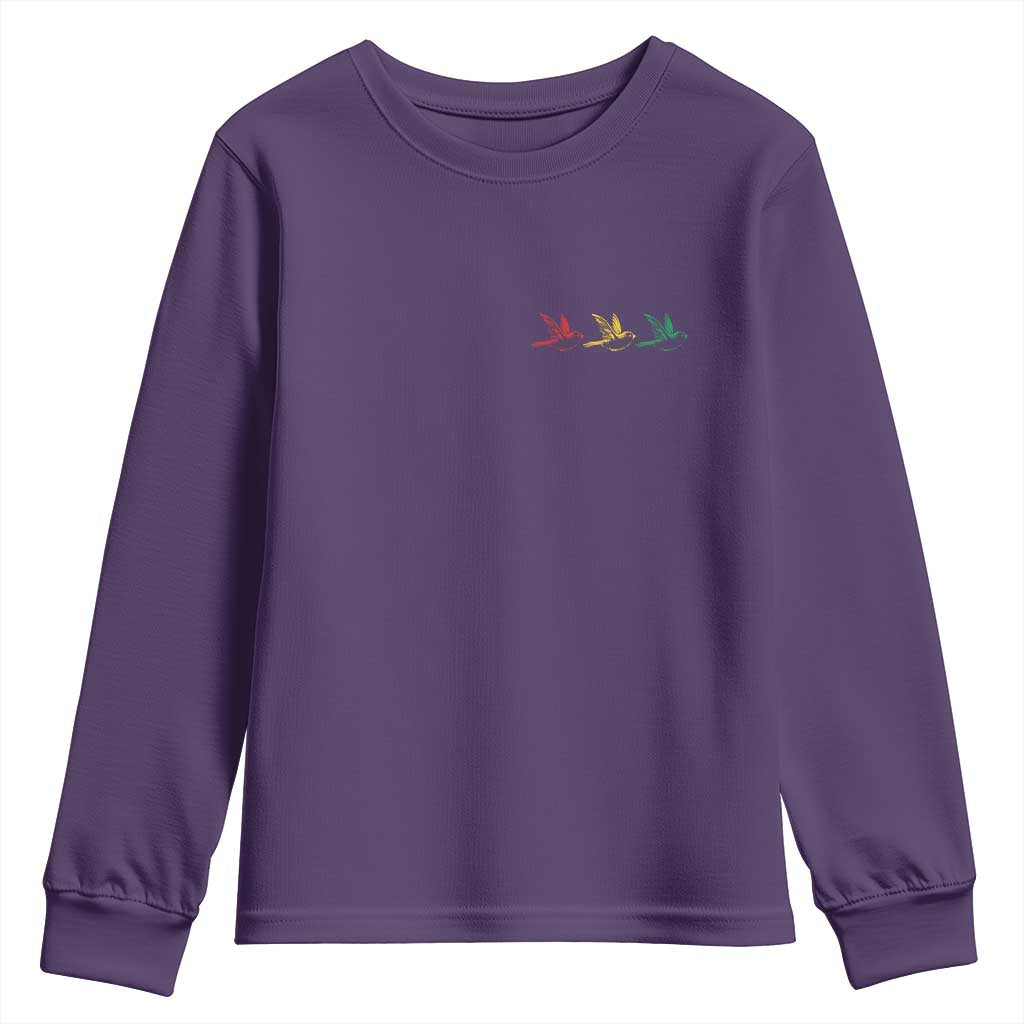 Little Birds Youth Sweatshirt Rastafari Rasta Reggae Music Jamaican Pride - Wonder Print Shop