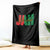 Rastafarian Jah Bless Throw Blanket Retro Reggae Rastafari Jamaica Rasta - Wonder Print Shop