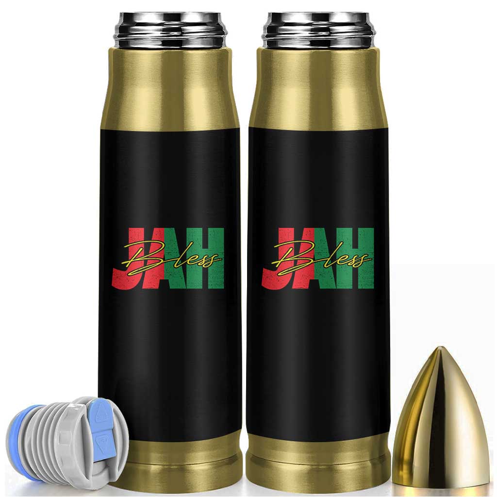 Rastafarian Jah Bless Bullet Tumbler Retro Reggae Rastafari Jamaica Rasta - Wonder Print Shop