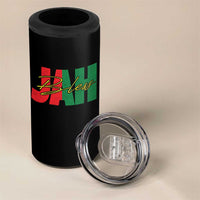 Rastafarian Jah Bless 4 in 1 Can Cooler Tumbler Retro Reggae Rastafari Jamaica Rasta - Wonder Print Shop