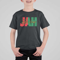 Rastafarian Jah Bless T Shirt For Kid Retro Reggae Rastafari Jamaica Rasta - Wonder Print Shop