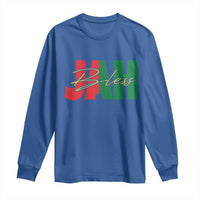 Rastafarian Jah Bless Long Sleeve Shirt Retro Reggae Rastafari Jamaica Rasta - Wonder Print Shop