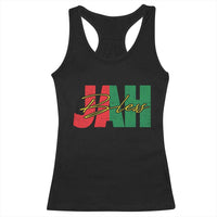 Rastafarian Jah Bless Racerback Tank Top Retro Reggae Rastafari Jamaica Rasta - Wonder Print Shop
