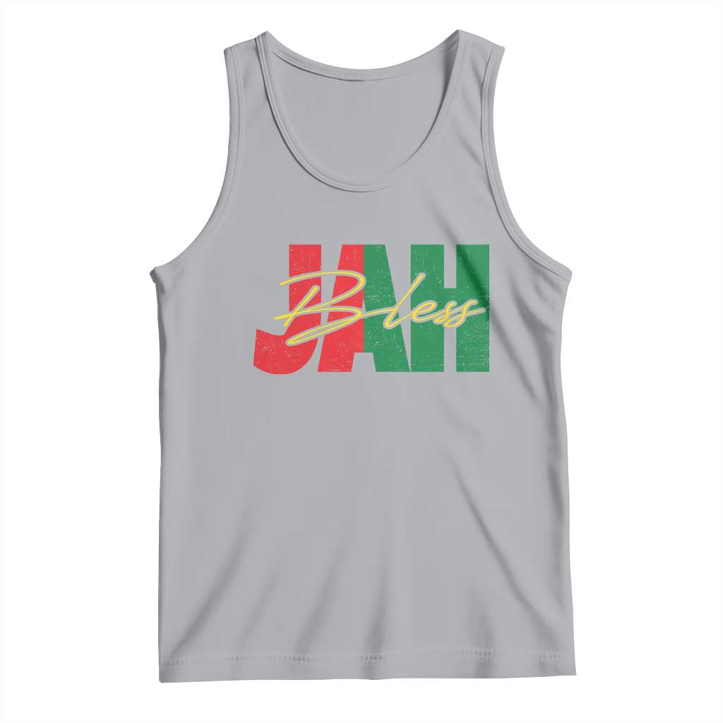 Rastafarian Jah Bless Tank Top Retro Reggae Rastafari Jamaica Rasta - Wonder Print Shop