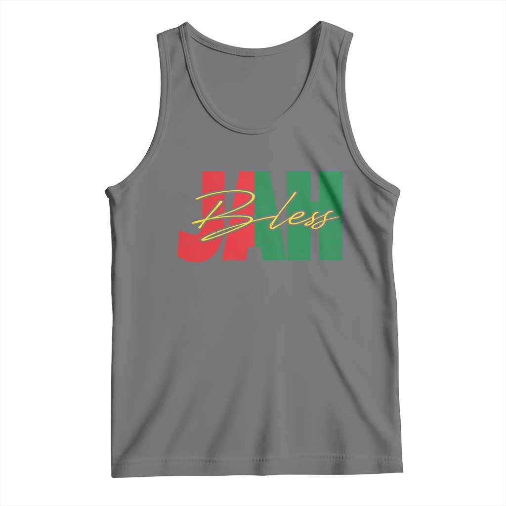 Rastafarian Jah Bless Tank Top Retro Reggae Rastafari Jamaica Rasta - Wonder Print Shop
