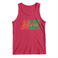 Rastafarian Jah Bless Tank Top Retro Reggae Rastafari Jamaica Rasta - Wonder Print Shop