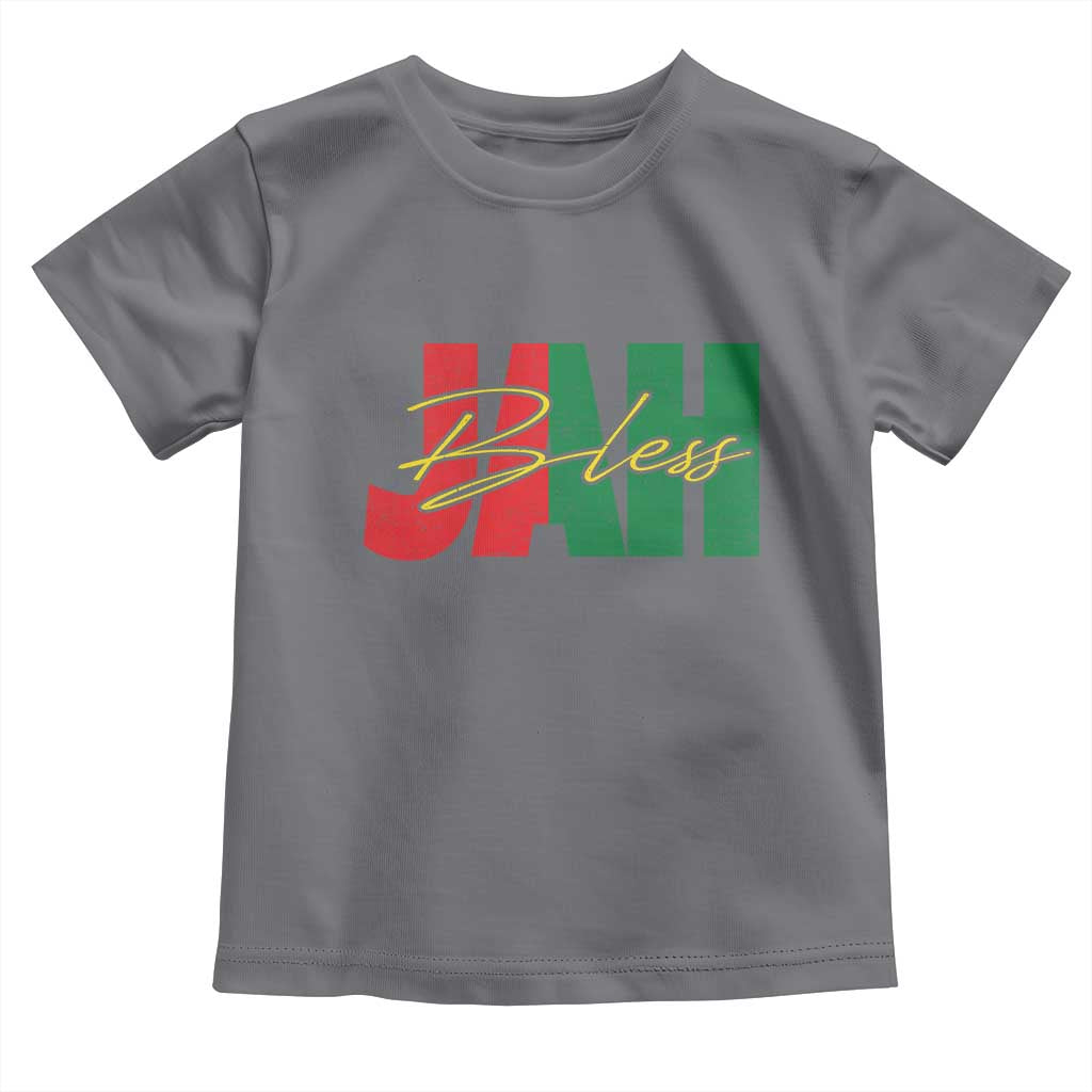 Rastafarian Jah Bless Toddler T Shirt Retro Reggae Rastafari Jamaica Rasta - Wonder Print Shop