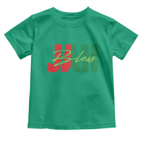 Rastafarian Jah Bless Toddler T Shirt Retro Reggae Rastafari Jamaica Rasta - Wonder Print Shop