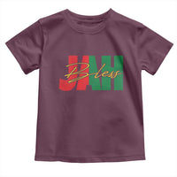 Rastafarian Jah Bless Toddler T Shirt Retro Reggae Rastafari Jamaica Rasta - Wonder Print Shop