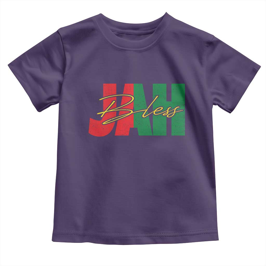 Rastafarian Jah Bless Toddler T Shirt Retro Reggae Rastafari Jamaica Rasta - Wonder Print Shop
