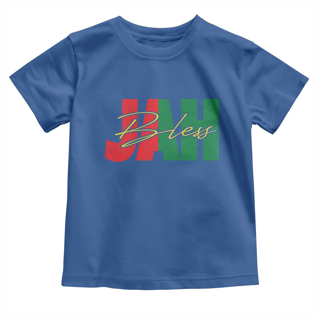 Rastafarian Jah Bless Toddler T Shirt Retro Reggae Rastafari Jamaica Rasta - Wonder Print Shop