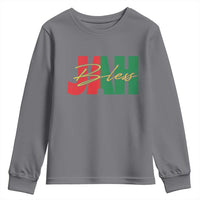 Rastafarian Jah Bless Youth Sweatshirt Retro Reggae Rastafari Jamaica Rasta - Wonder Print Shop