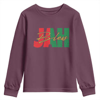Rastafarian Jah Bless Youth Sweatshirt Retro Reggae Rastafari Jamaica Rasta - Wonder Print Shop