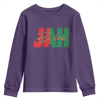 Rastafarian Jah Bless Youth Sweatshirt Retro Reggae Rastafari Jamaica Rasta - Wonder Print Shop