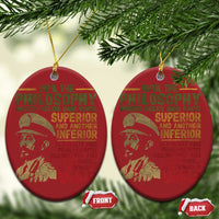 Haile Selassie Christmas Ornament War Speech Lion of Judah Rasta Jah Bless - Wonder Print Shop