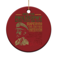 Haile Selassie Christmas Ornament War Speech Lion of Judah Rasta Jah Bless - Wonder Print Shop