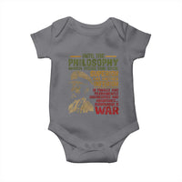 Haile Selassie Baby Onesie War Speech Lion of Judah Rasta Jah Bless - Wonder Print Shop