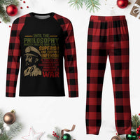 Haile Selassie Plaid Pajama Set War Speech Lion of Judah Rasta Jah Bless - Wonder Print Shop