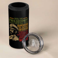 Haile Selassie 4 in 1 Can Cooler Tumbler War Speech Lion of Judah Rasta Jah Bless - Wonder Print Shop