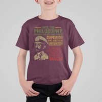 Haile Selassie T Shirt For Kid War Speech Lion of Judah Rasta Jah Bless - Wonder Print Shop