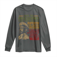Haile Selassie Long Sleeve Shirt War Speech Lion of Judah Rasta Jah Bless - Wonder Print Shop