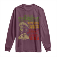 Haile Selassie Long Sleeve Shirt War Speech Lion of Judah Rasta Jah Bless - Wonder Print Shop
