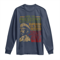 Haile Selassie Long Sleeve Shirt War Speech Lion of Judah Rasta Jah Bless - Wonder Print Shop