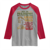 Haile Selassie Raglan Shirt War Speech Lion of Judah Rasta Jah Bless - Wonder Print Shop