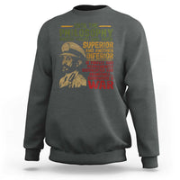 Haile Selassie Sweatshirt War Speech Lion of Judah Rasta Jah Bless - Wonder Print Shop