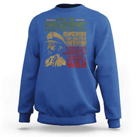 Haile Selassie Sweatshirt War Speech Lion of Judah Rasta Jah Bless - Wonder Print Shop
