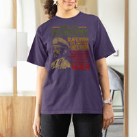 Haile Selassie T Shirt For Women War Speech Lion of Judah Rasta Jah Bless - Wonder Print Shop
