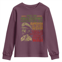 Haile Selassie Youth Sweatshirt War Speech Lion of Judah Rasta Jah Bless - Wonder Print Shop
