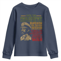 Haile Selassie Youth Sweatshirt War Speech Lion of Judah Rasta Jah Bless - Wonder Print Shop