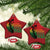 Lion of Judah Christmas Ornament Rasta Haile Selassie War Speech Jah Bless - Wonder Print Shop