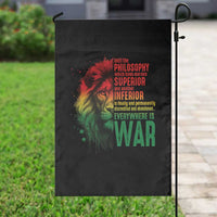 Lion of Judah Garden Flag Rasta Haile Selassie War Speech Jah Bless - Wonder Print Shop