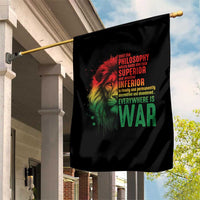 Lion of Judah Garden Flag Rasta Haile Selassie War Speech Jah Bless - Wonder Print Shop