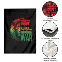 Lion of Judah Garden Flag Rasta Haile Selassie War Speech Jah Bless - Wonder Print Shop