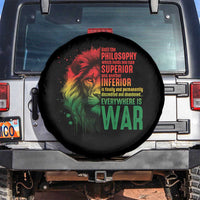 Lion of Judah Spare Tire Cover Rasta Haile Selassie War Speech Jah Bless - Wonder Print Shop