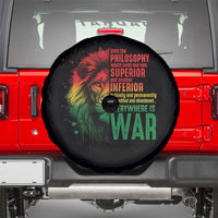 Lion of Judah Spare Tire Cover Rasta Haile Selassie War Speech Jah Bless - Wonder Print Shop