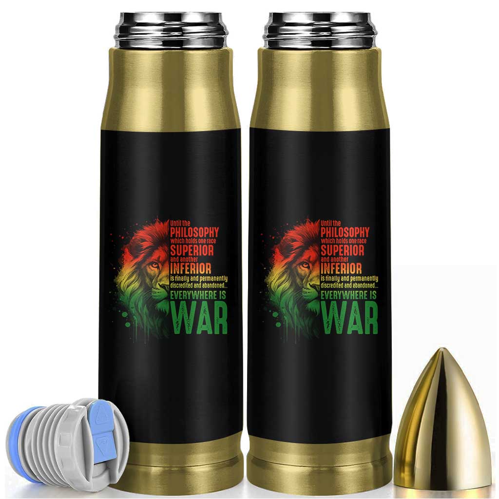 Lion of Judah Bullet Tumbler Rasta Haile Selassie War Speech Jah Bless - Wonder Print Shop