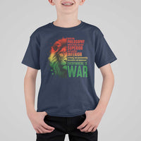 Lion of Judah T Shirt For Kid Rasta Haile Selassie War Speech Jah Bless - Wonder Print Shop