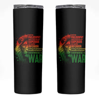 Lion of Judah Skinny Tumbler Rasta Haile Selassie War Speech Jah Bless - Wonder Print Shop