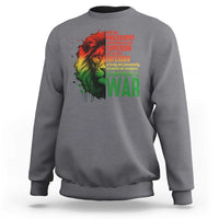 Lion of Judah Sweatshirt Rasta Haile Selassie War Speech Jah Bless - Wonder Print Shop