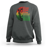 Lion of Judah Sweatshirt Rasta Haile Selassie War Speech Jah Bless - Wonder Print Shop
